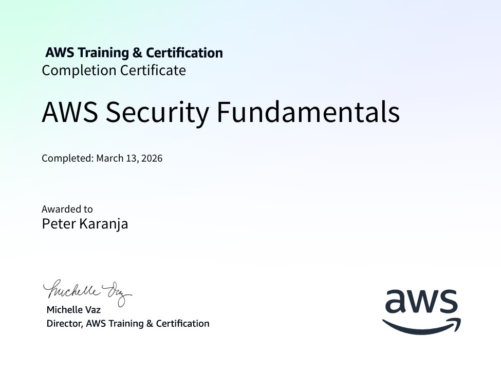 Security Fundamentals issued by AWS